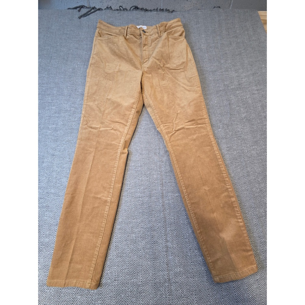 LOFT The Skinny Pants Womens 31 Tan Corduroy Curvy Fit Comfort High Rise Outdoor